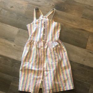 Gap kids rainbow stripe dress Large. BNWT